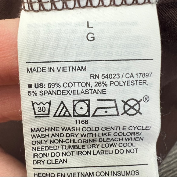 Old Navy brown cowel neck half zip sweatshirt size large L B150 - Picture 3 of 4